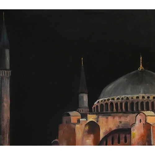 Aya Sofya İstanbul Yağlı Boya Kanvas Tablo 120x120cm