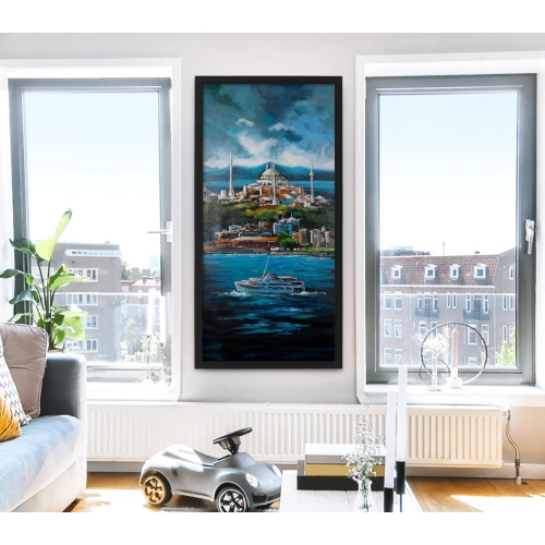 Aya Sofya İstanbul Yağlı Boya Kanvas Tablo 60x120 cm