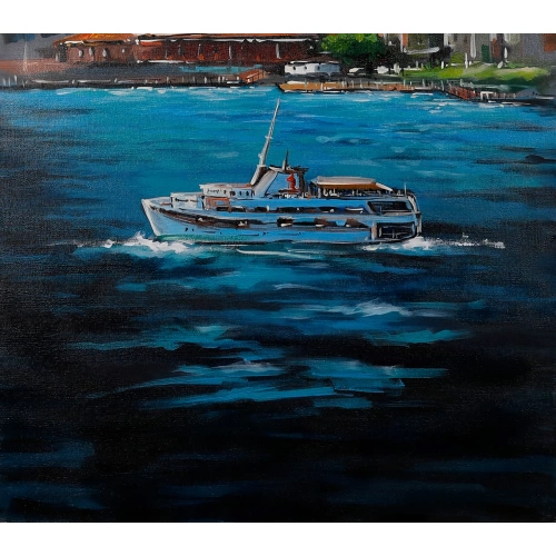 Aya Sofya İstanbul Yağlı Boya Kanvas Tablo 60x120 cm