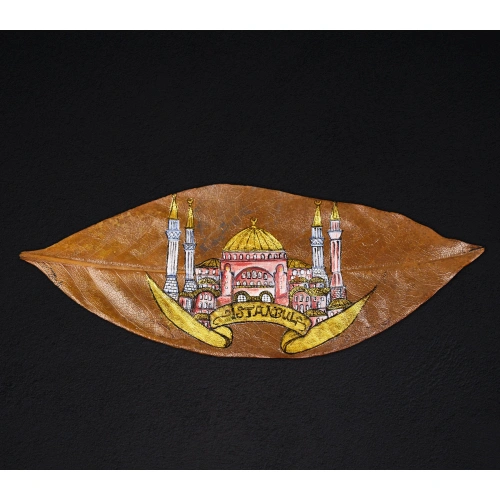 Ayasofya İstanbul Yaprak Üzerine Minyatür Sanatı 15x20 cm