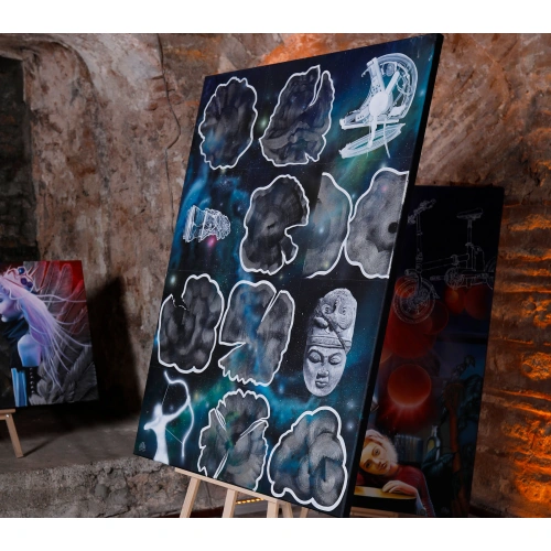 Buda Kafası Kanvas Tablo 100x130cm