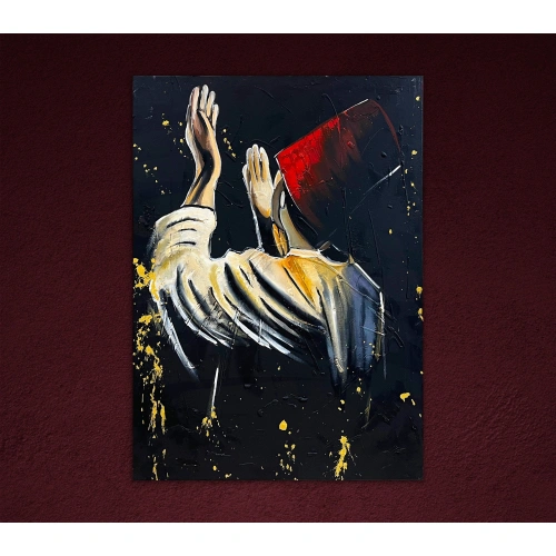 Praying Dervish Wall Art 50X70