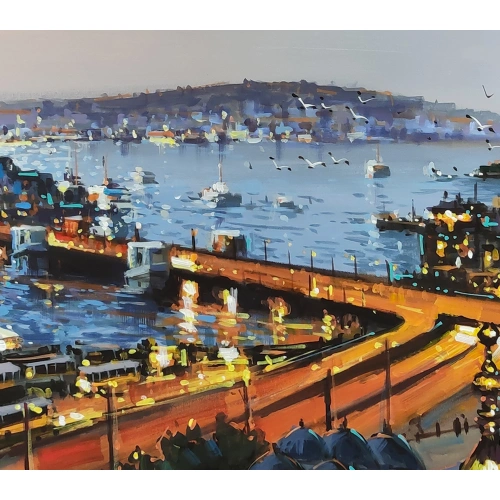 Haliç Altın Boynuz İstanbul Manzarası 60x140 cm