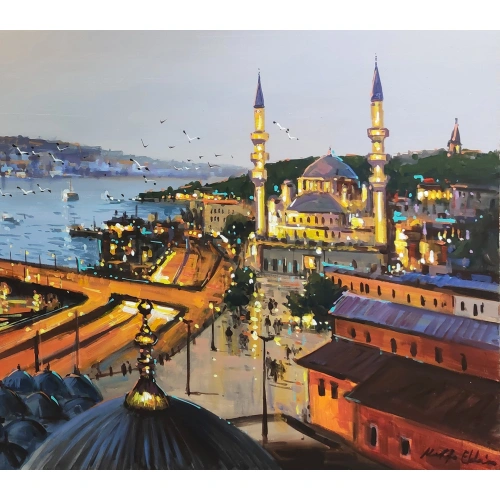 Haliç Altın Boynuz İstanbul Manzarası 60x140 cm