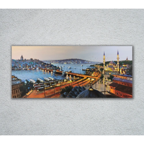 Haliç Altın Boynuz İstanbul Manzarası 60x140 cm