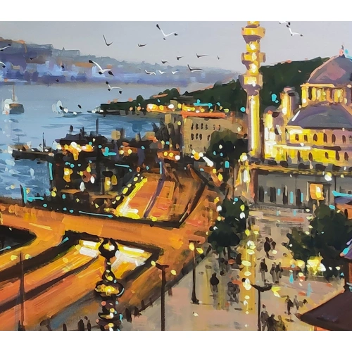 Haliç Altın Boynuz İstanbul Manzarası 60x140 cm