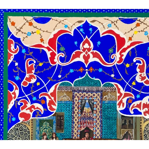 Hürrem Sultan ve Cariyeler Osmanlı Haremi 74x114cm