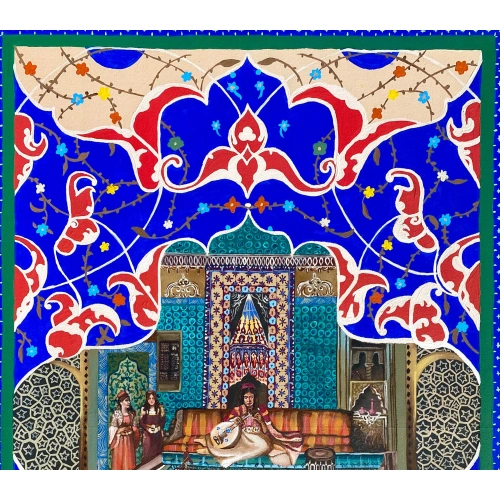 Hürrem Sultan ve Cariyeler Osmanlı Haremi 74x114cm