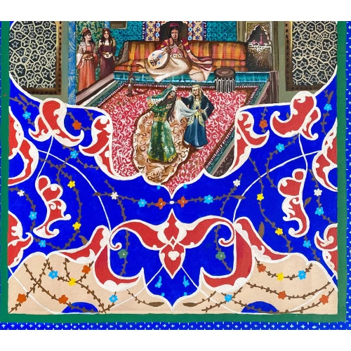 Hürrem Sultan ve Cariyeler Osmanlı Haremi 74x114cm