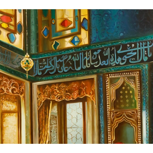 Hurrem Sultan and Concubines in Harem Painting 75X115