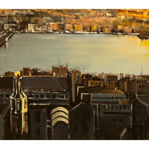 İstanbul Tarihi Yarımada Kanvas Tablo 60x140 cm