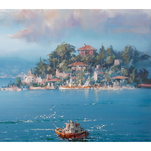İstanbul Tarihi Yarımada Manzarası 100x120cm