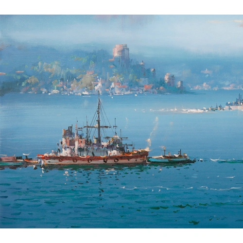 İstanbul Tarihi Yarımada Manzarası 100x120cm