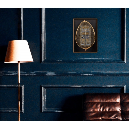 Kabe Kapısı Yaprak Üzerine Minyatür Sanatı 16x33 cm