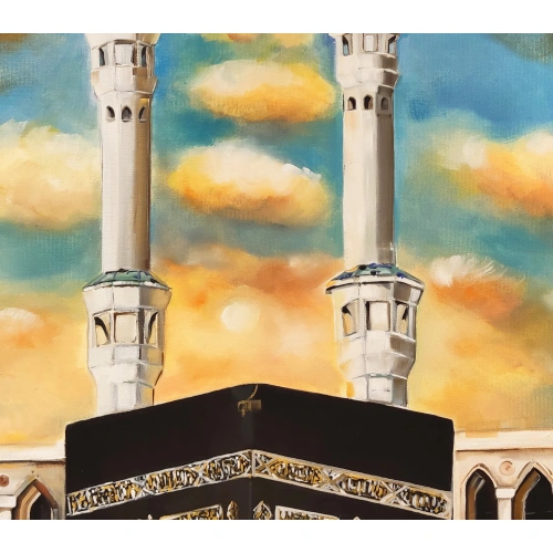 Kabe Mescid El Aksa Yağlı Boya Tablo 80x80 cm