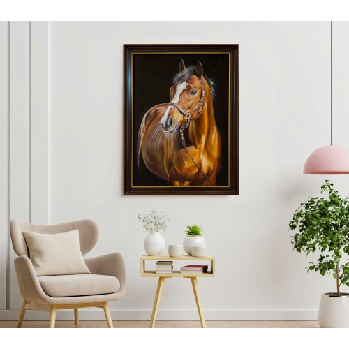 Kahverengi At Yağlıboya Tablo 50x70cm