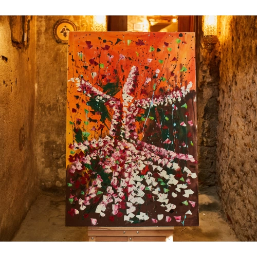 Renkli Semazen Modern İslami Tablo 80x120cm