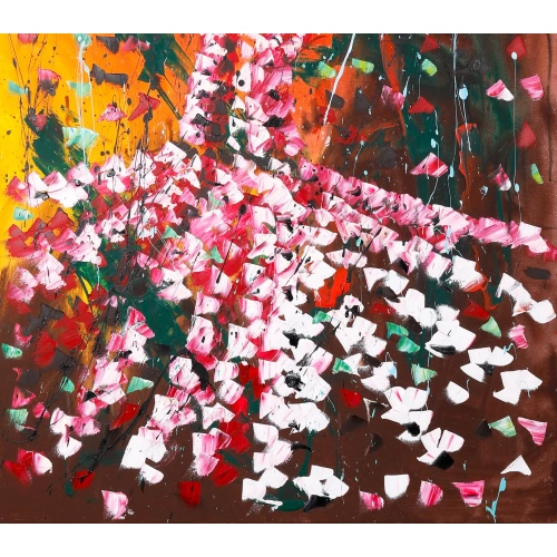 Renkli Semazen Modern İslami Tablo 80x120cm