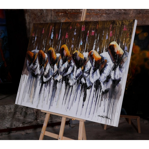 Selam Veren Dervişler Kanvas Tablo 100x150 cm