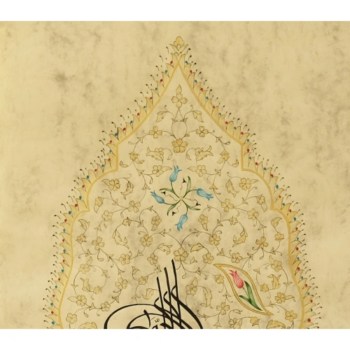 Tarihi Osmanlı Fermanı Hat Tablo 35x100 cm