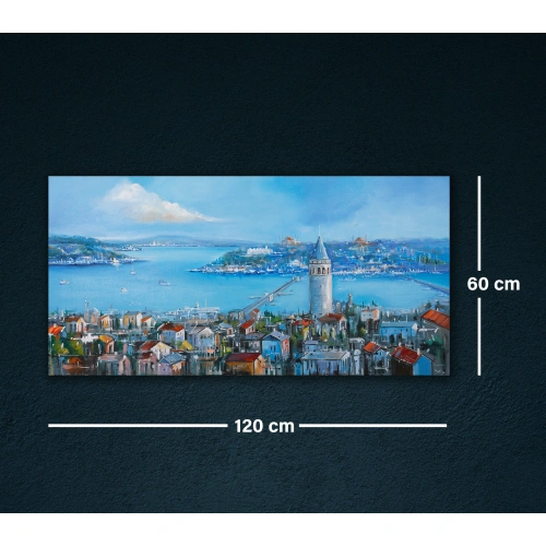 Tarihi Yarımada Panoramik İstanbul Manzarası 60x120cm