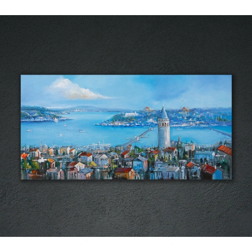Tarihi Yarımada Panoramik İstanbul Manzarası 60x120cm