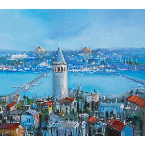 Tarihi Yarımada Panoramik İstanbul Manzarası 60x120cm