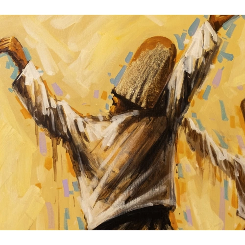 Üç Semazen Kanvas Tablo 80x120cm