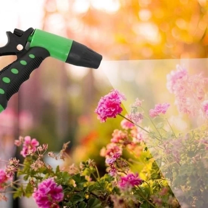 2 Fonksiyonlu 5li Bahçe Tarla Otomatik Sulama Tabancası Seti Hortum Bağlantısı Aparatı