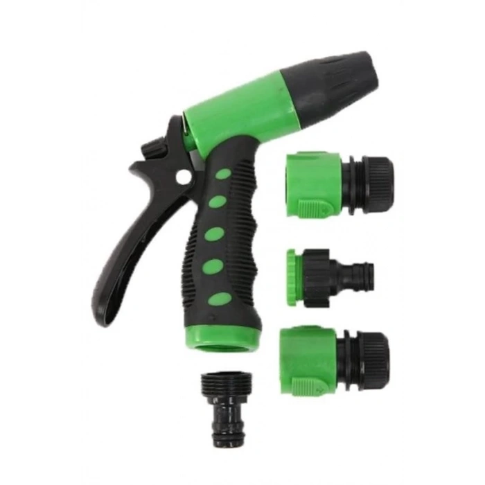 2 Fonksiyonlu 5li Bahçe Tarla Otomatik Sulama Tabancası Seti Hortum Bağlantısı Aparatı