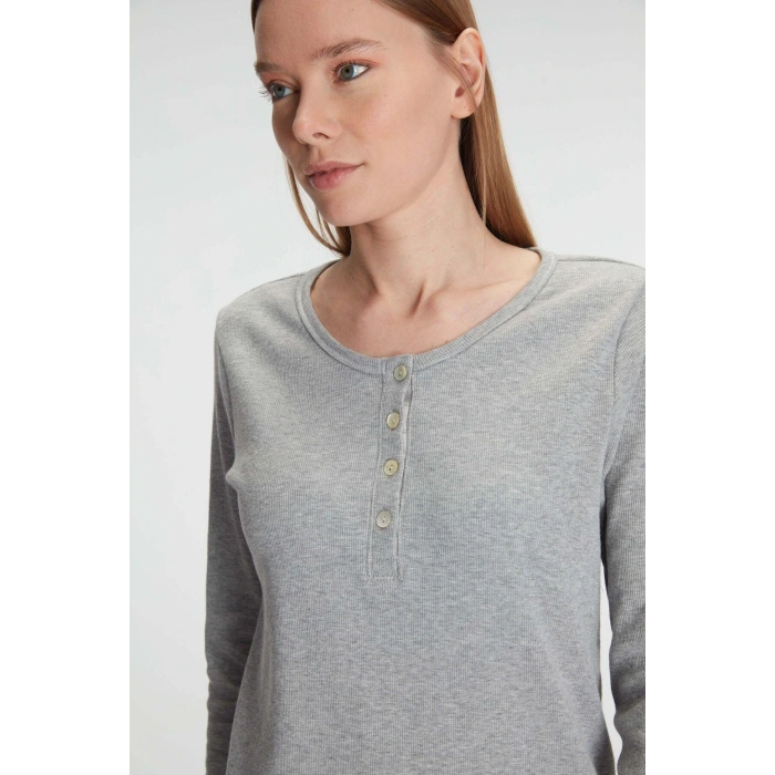 Anıl Pamuklu Uzun Kol Pijama Takımı