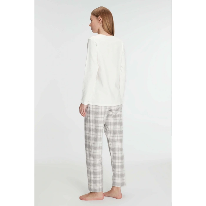 Anıl Uzun Kol Pamuklu Kışlık Pijama Takımı