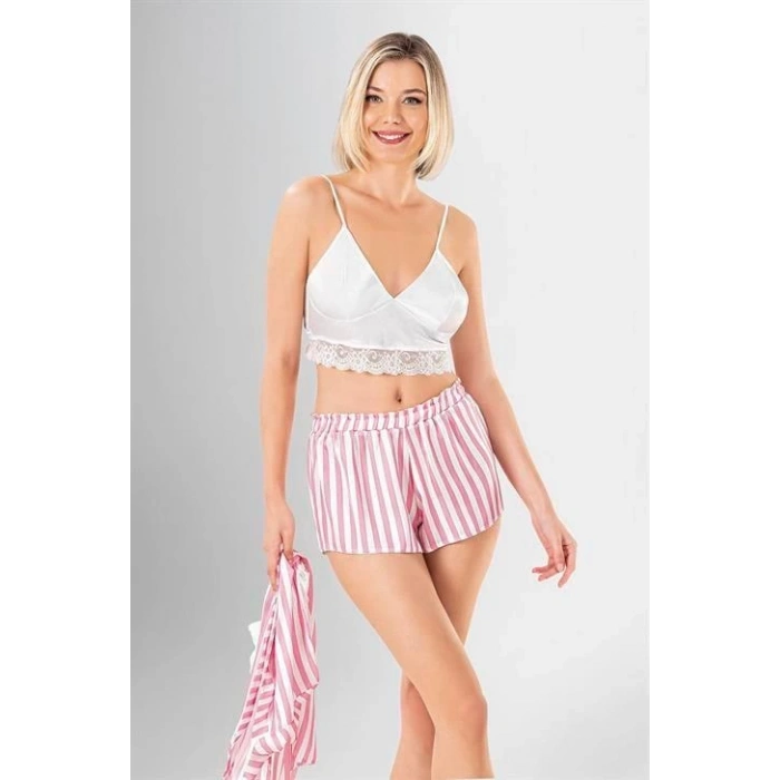 Arias Closet 3lü Şort Takımı Desenli