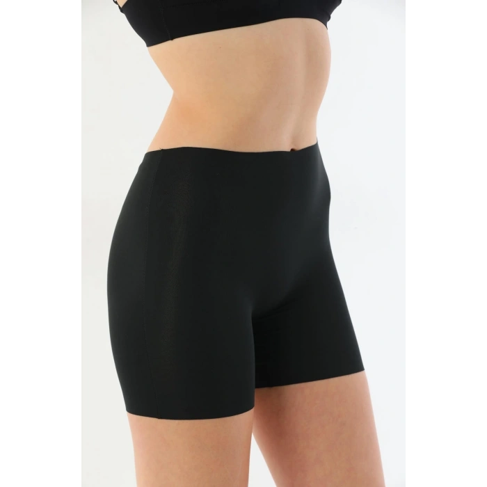 Arias Closet Siyah MI 2703 Lazer Kesim İz Yapmaz Hayalet Boxer