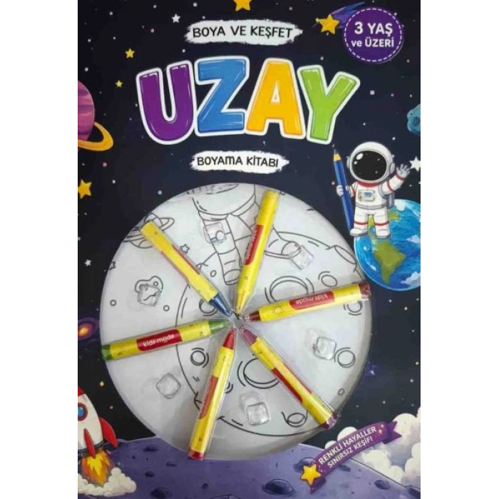 Boya Keşfet- Uzay Boyama Kitabı