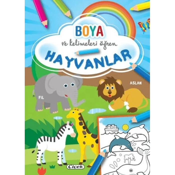 Boya ve Kelimeleri Öğren - Hayvanlar