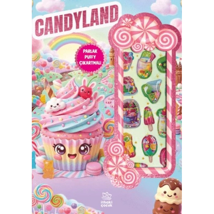 Candyland - Puffy Parlak Çıkartmalı Boyama Kitabı