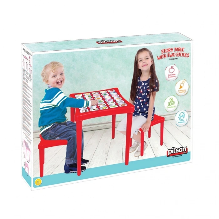 CEYLAN ADAM 03 493 STORY İKİ TABURELİ MASA (PEMBE)