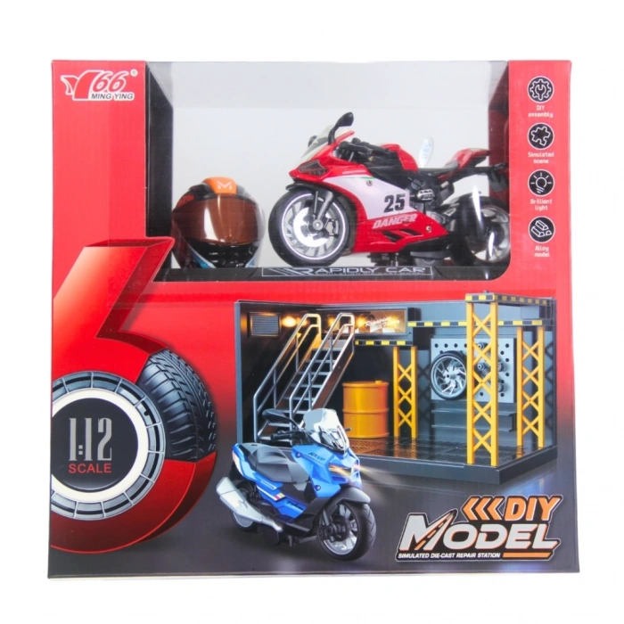 CEYLAN ADAM 1/12 Motosiklet Ducati PB 3R Sesli ve Işıklı