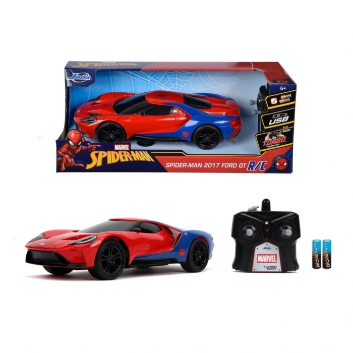 CEYLAN ADAM  1:16 Jada Toys Ford GT 2017 Spiderman Kumandalı Araba