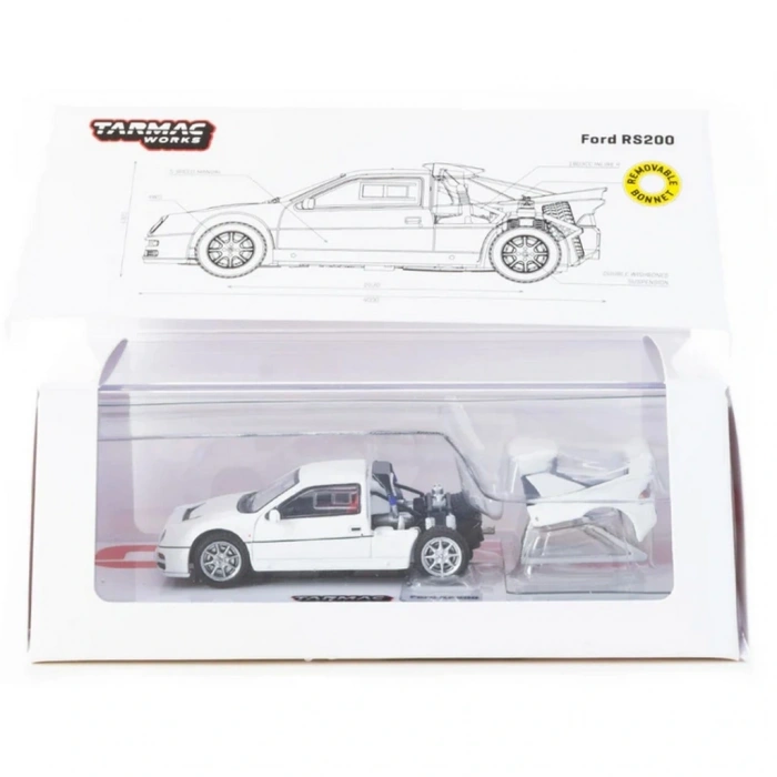 CEYLAN ADAM 1/64 Ford RS200 White Model Araç