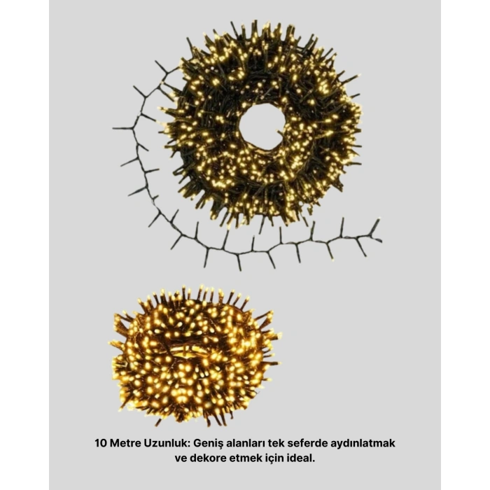 CEYLAN ADAM 10 Metre LED Işıklı Dekoratif Parti ve Kutlama Aydınlatması