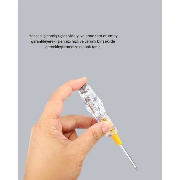 CEYLAN ADAM 110-220V Elektrik Test Kalemi Korozyona Dayanıklı Nikel Kaplamalı