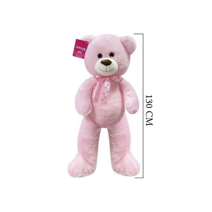 CEYLAN ADAM  1193P Puffy Salaş Ayı 130 Cm Pembe -Selay Oyuncak