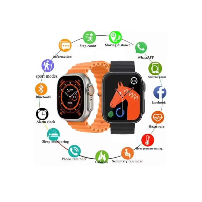 CEYLAN ADAM 2025 Model Akıllı Saat Kordon Hediyeli Çağrı Cevaplama Uzun Pil Süreli Android İOS Uyumlu