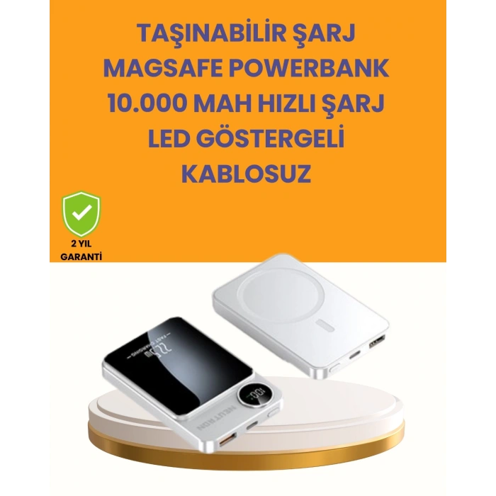 CEYLAN ADAM 20W PD ve 15W Manyetik Kablosuz Şarj Destekli Taşınabilir Powerbank