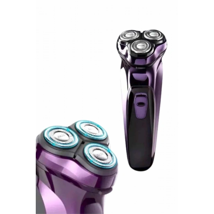 CEYLAN ADAM 3 Bıçaklı Döner Başlıklı Sakal Sıfır Alma Tıraş Makinesi Profesyonel Paslanmaz Çelik