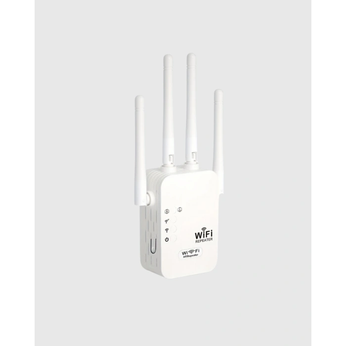CEYLAN ADAM 300Mbps WiFi Menzil Genişletici 4 Antenli WPA3 Güvenlikli Priz Tipi Repeater