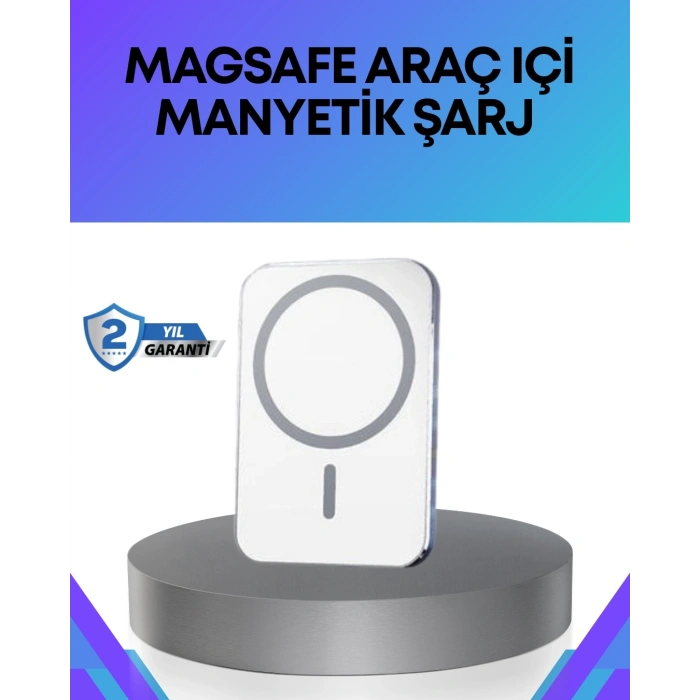 CEYLAN ADAM 360° Döner Başlıklı MagSafe Araç Telefon Tutucu Hızlı Şarjlı