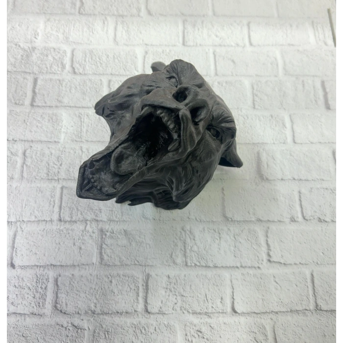 CEYLAN ADAM 3D Siyah Ayı Başı Duvar Dekoru Modern Asılabilir Heykel 25x19 cm
